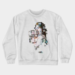 Boxing gloves and beautiful woman Crewneck Sweatshirt